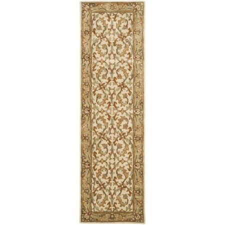 SAFAVIEH Heritage Hand Tufted Runner RugBeige & Gold 2 ft.-3 in. x 6 ft. HG967A-26